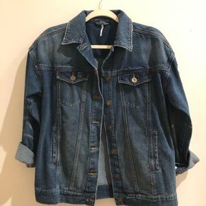 Free people oversized denim jacket size xs